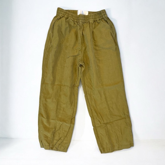 Tradlands Pants - TRADLANDS Women’s Olive Green Paloma Pants. Tencel & Linen Blend. Size Medium